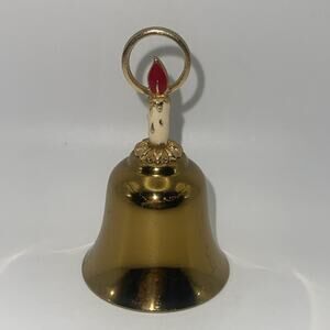 Taunton Silversmiths SHERIDAN Christmas Brass Candle Bell -- 3.50''